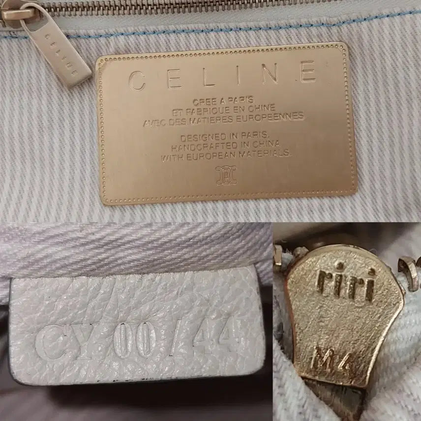 [BUNJANG] Celine Triomphe Sky Blue Canvas Shoulder Bag / [정품] 셀린느 트리오페 스카이블루 캔버스 숄더백