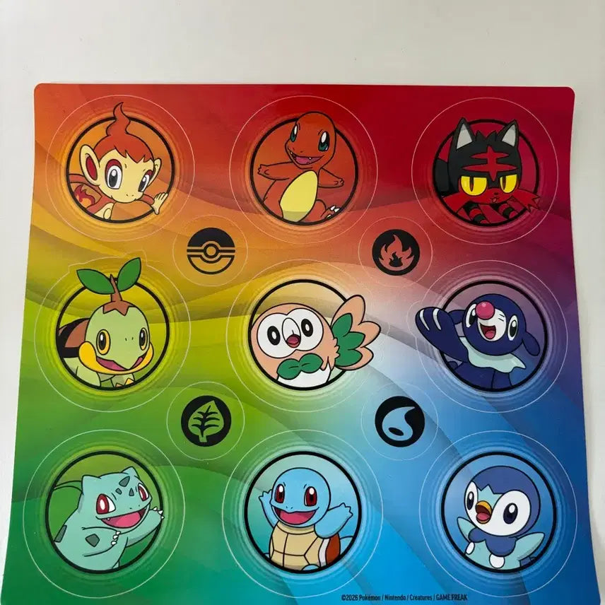 [BUNJANG] Pokemon 30th Anniversary Starter Pokemon Sticker Set / 포켓몬 30주년 스타트 포켓몬 스티커