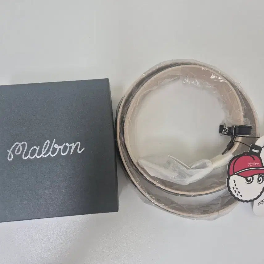 [BUNJANG] Malbon Black Leather Belt / 말본 블랙 가죽 벨트