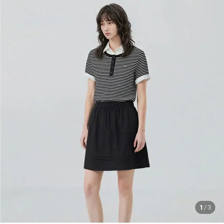 [SOLD OUT] [새상품]프로젝트m 블랙/화이트 플레어 A라인 스커트(치마) 판매합니다!