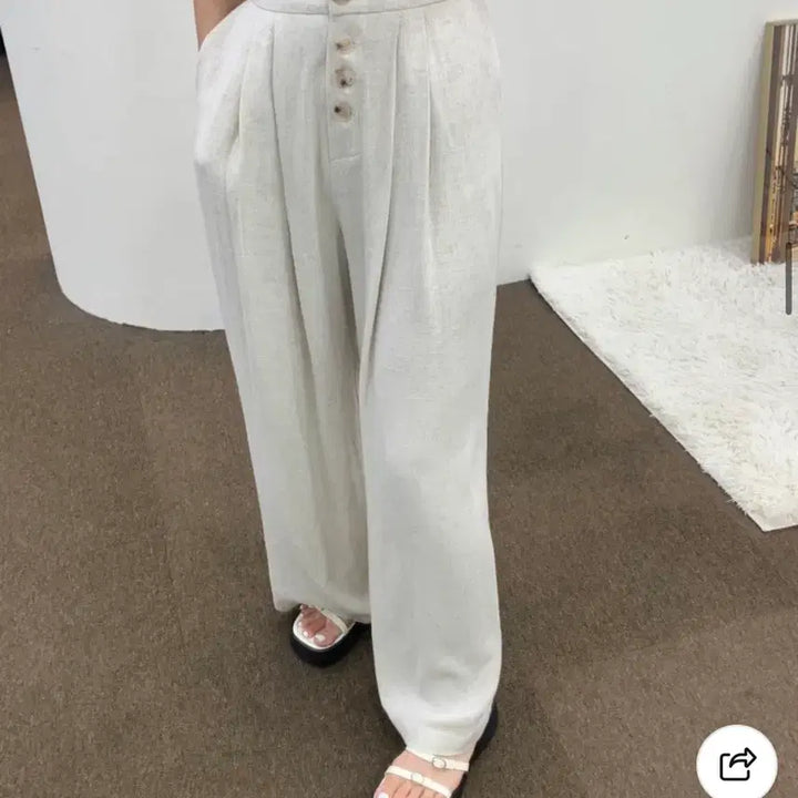 [BUNJANG] Linen Wide Pants / [새상품] 린넨와이드팬츠