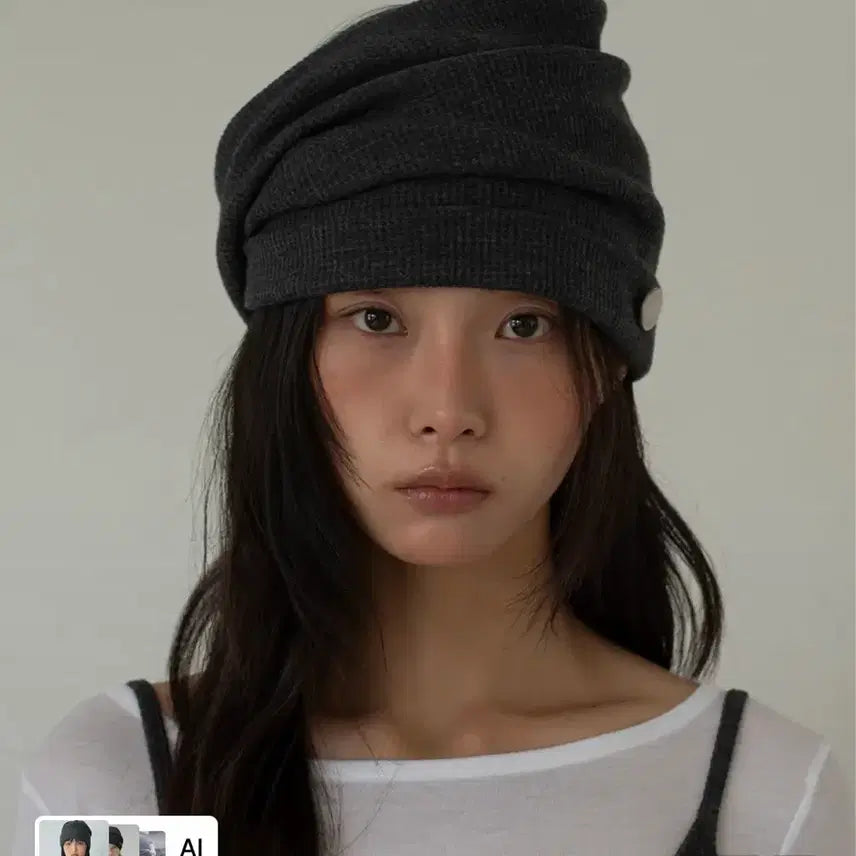 [SOLD OUT] 온스카 비니 차콜