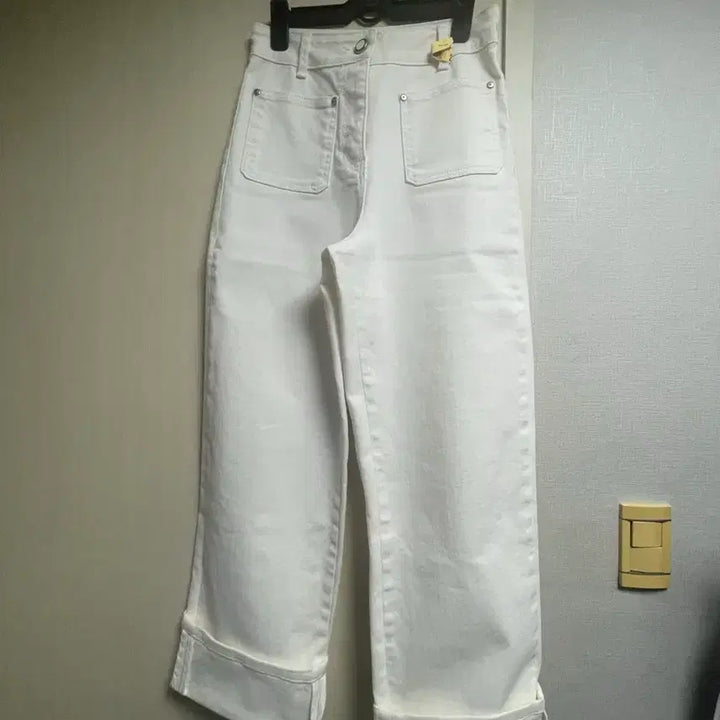 [BUNJANG] DEW E L Roll Up White Denim Pants / 듀엘 롤업 화이트 데님 팬츠 55 2회 착용 팝니다
