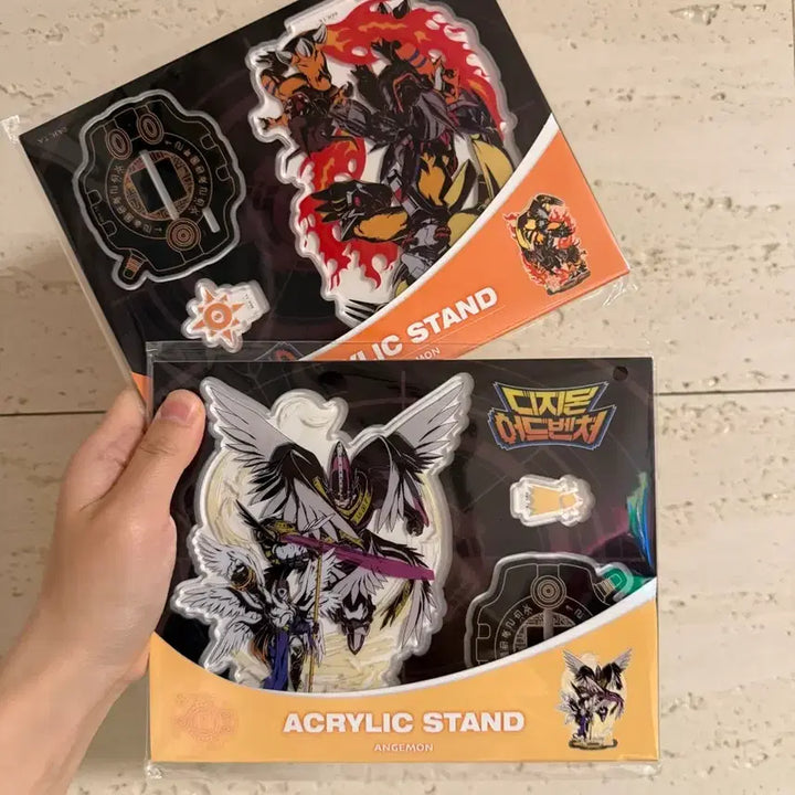 [SOLD OUT] 디지몬 전시회 진화 아크릴 워그레이몬 홀리엔젤몬