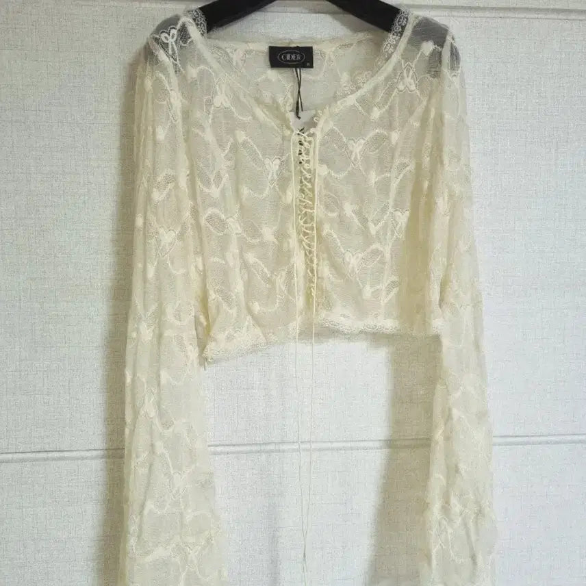 [BUNJANG] CIDER Crop Lace Cardigan / [새상품]CIDER 크롭 레이스가디건