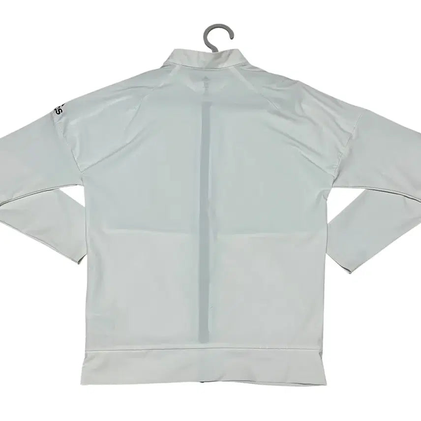 [BUNJANG] Adidas White Zip-Up Jacket Medium Cooling Material Unused / 아디다스 화이트 집업 자켓 M 신축성 쿨링소재 미사용 새상품