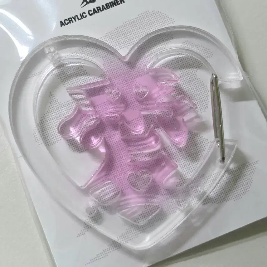 [BUNJANG] Two.Two Clear Carabiner Pink Sealed / two님 투명 카라비너 핑크 미개봉