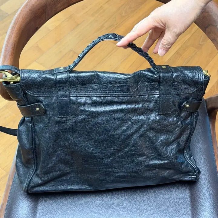 [BUNJANG] Mulberry Alexa Soft Buffalo Oversized Tote Bag / 멀버리 알렉사 소프트 버팔로 오버사이즈 블랙