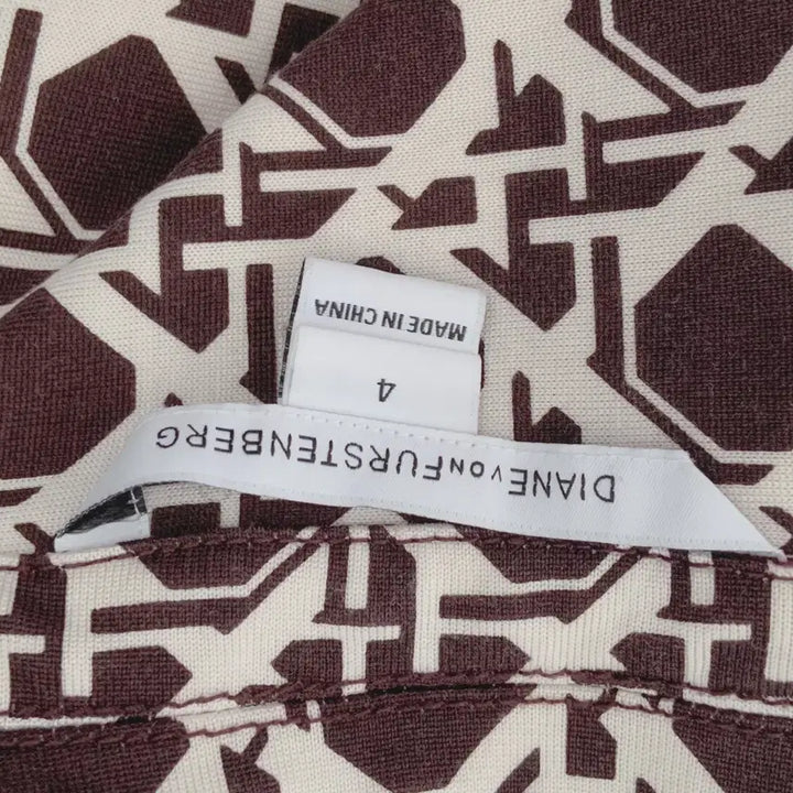 [BUNJANG] Diane von Furstenberg Patterned Dress / DVF 다이앤본퍼스텐버그 패턴 원피스