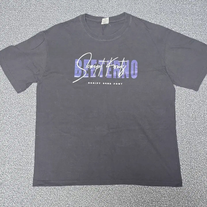 [BUNJANG] BETTERNO Lettering T-Shirt XL / BETTERNO 스크립트 반팔티 xl