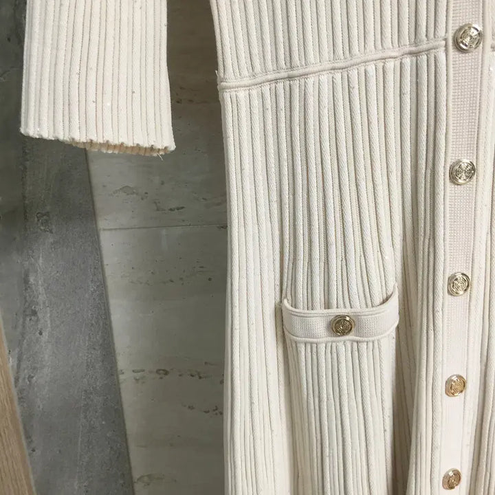 [BUNJANG] Maje Spangle Ribbed Knit Dress / maje 마쥬 25 스팽글 리브 니트 드레스 롱 원피스 38