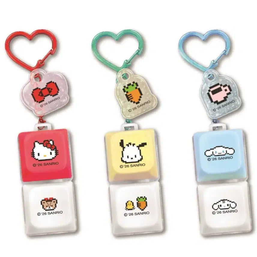 [SOLD OUT] 산리오 LED Click 클릭 키캡 키링 시나모롤