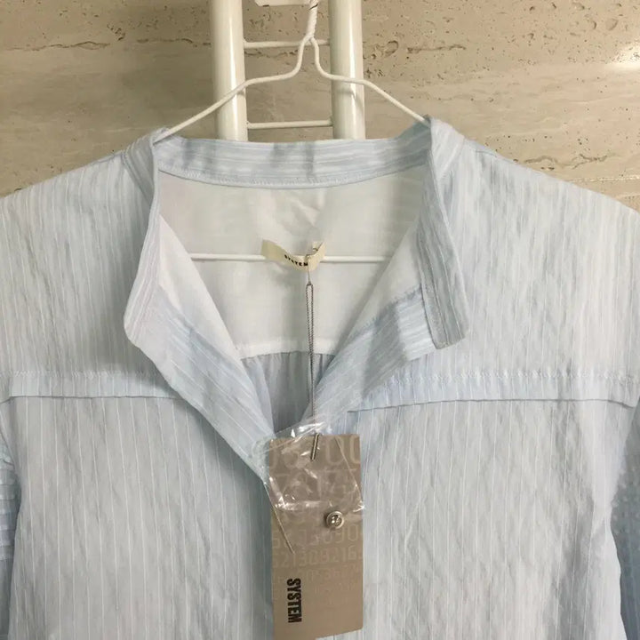 [BUNJANG] SYSTEM Striped Shirt Blouse Size 66 / (새상품) SYSTEM 시스템 스트라이프 셔츠 블라우스 66