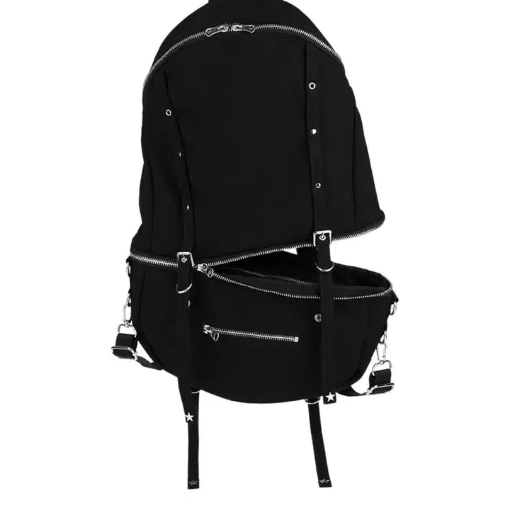 [BUNJANG] OJOS Multiway Belt Backpack Black / 오호스 OJOS 멀티웨이 벨트 백팩 블랙
