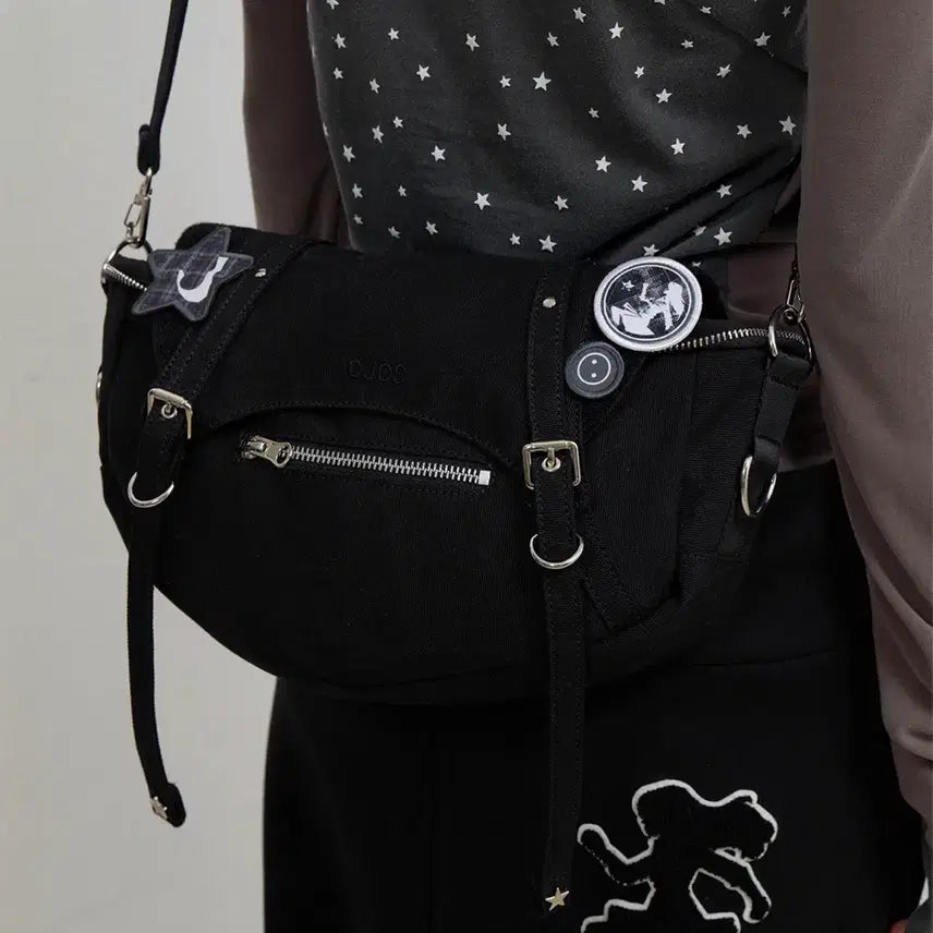 [BUNJANG] OJOS Multiway Belt Backpack Black / 오호스 OJOS 멀티웨이 벨트 백팩 블랙