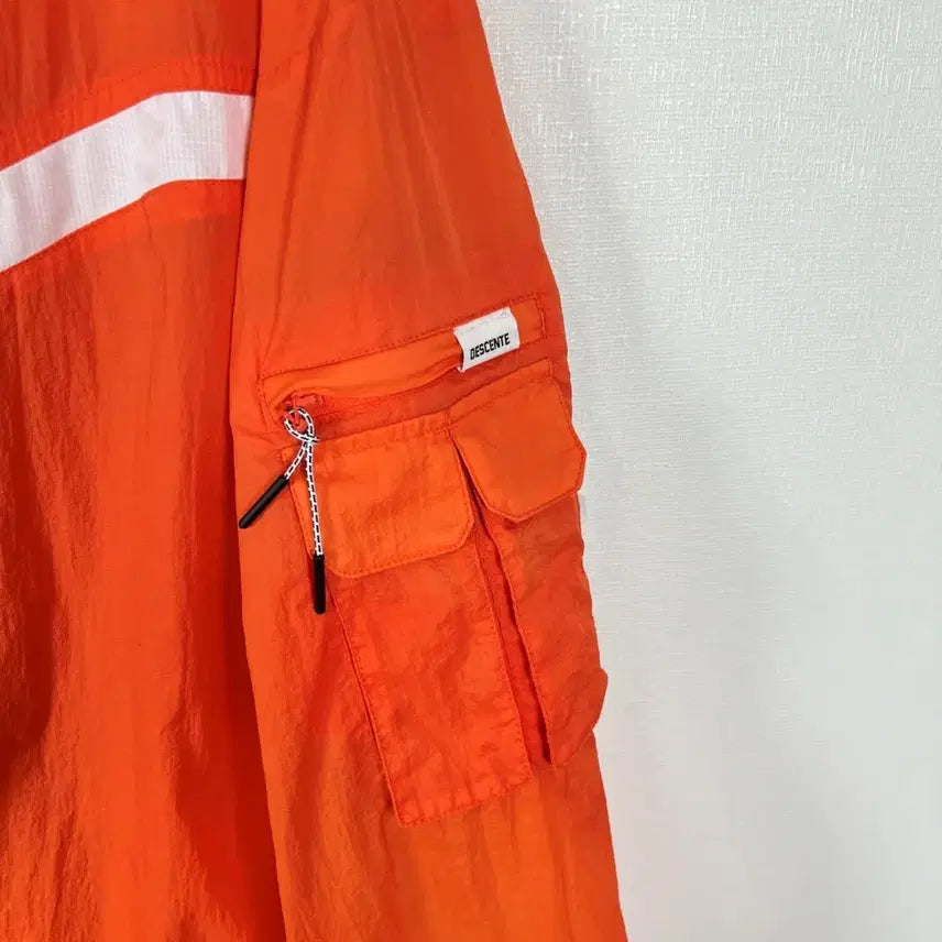 [SOLD OUT] 데상트 오렌지 경량 바람막이 자켓 점퍼 남110 2XL 라덴 빈티지