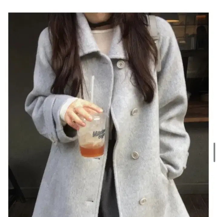 [BUNJANG] Shop Miodo Bebe Half Handmade Coat / 샵모도 베베 하프 핸드메이드 코트