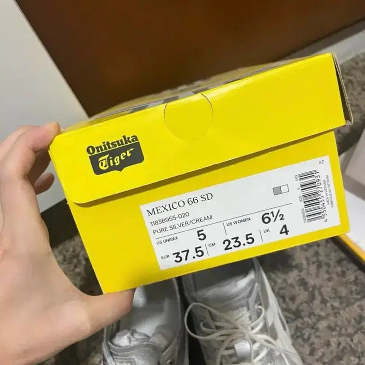[BUNJANG] Onitsuka Tiger Mexico 66 SD Silver Sneakers / 오니츠카타이거 멕시코66sd 실버235