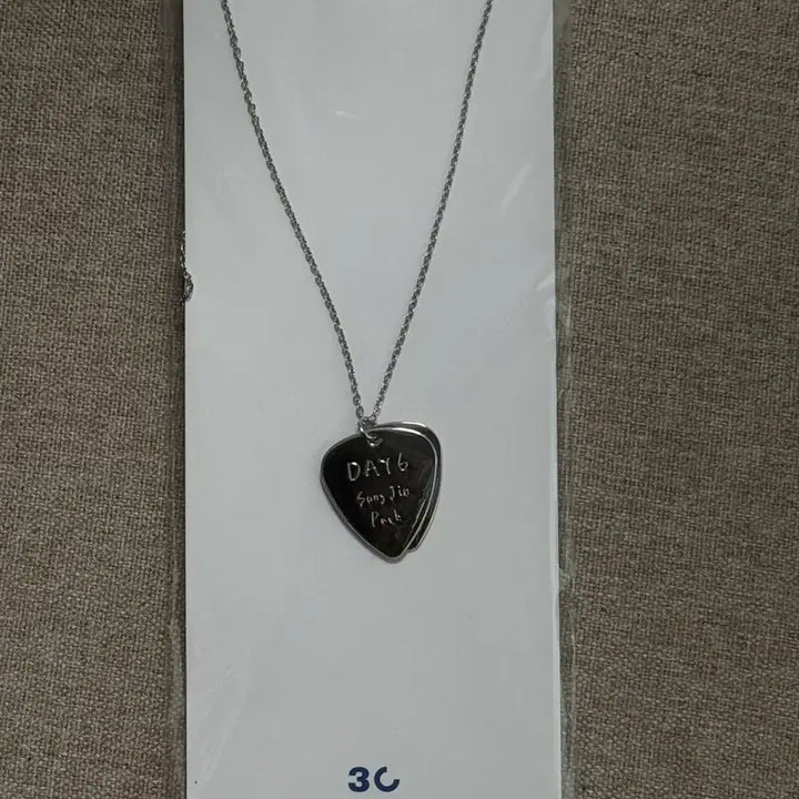 [BUNJANG] Day6 Sungjin Guitar Pick Necklace / (단순개봉 미사용) 데이식스 성진 기타 피크 목걸이 원가이하양도