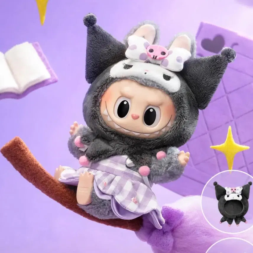 [BUNJANG] POP MART Sanrio Labubu Kuromi Keyring / [당일발송] 팝마트 산리오 라부부 쿠로미 키링 새상품
