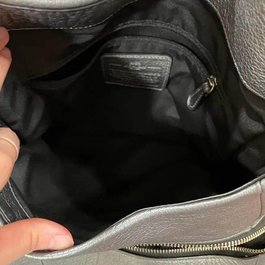 [BUNJANG] Coach Silver Chain Shoulder Bag / 코치 실버 체인 숄더백 가방