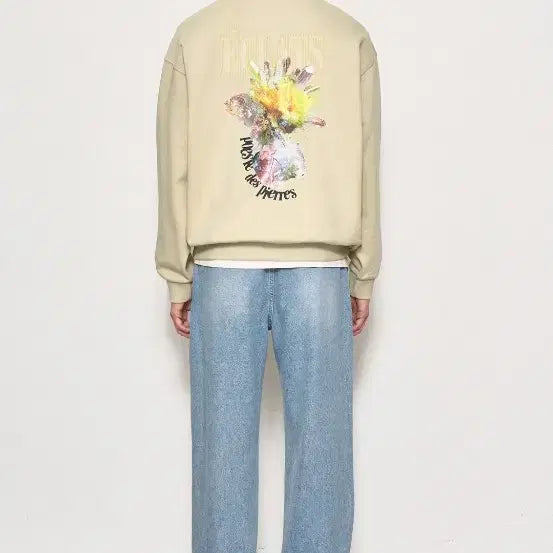 [SOLD OUT] 타임옴므 백 프린티드 스웻셔츠