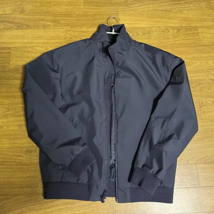 [BUNJANG] Polo Mock Neck Jacket Navy Nylon Blend M / 폴로 모크넥 자켓 M사이즈 네이비 (폴리 나일론 혼방)