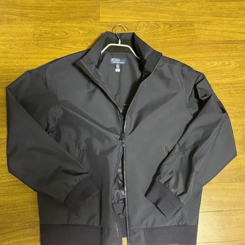 [BUNJANG] Polo Mock Neck Jacket Navy Nylon Blend M / 폴로 모크넥 자켓 M사이즈 네이비 (폴리 나일론 혼방)