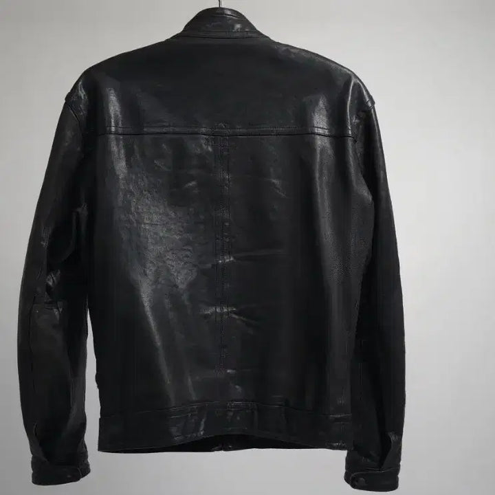 [BUNJANG] Hugo Boss Lambskin Leather Single Rider Jacket / 휴고보스 정품 남성 블랙 양가죽 싱글 라이더 가죽 자켓 레더자켓 105