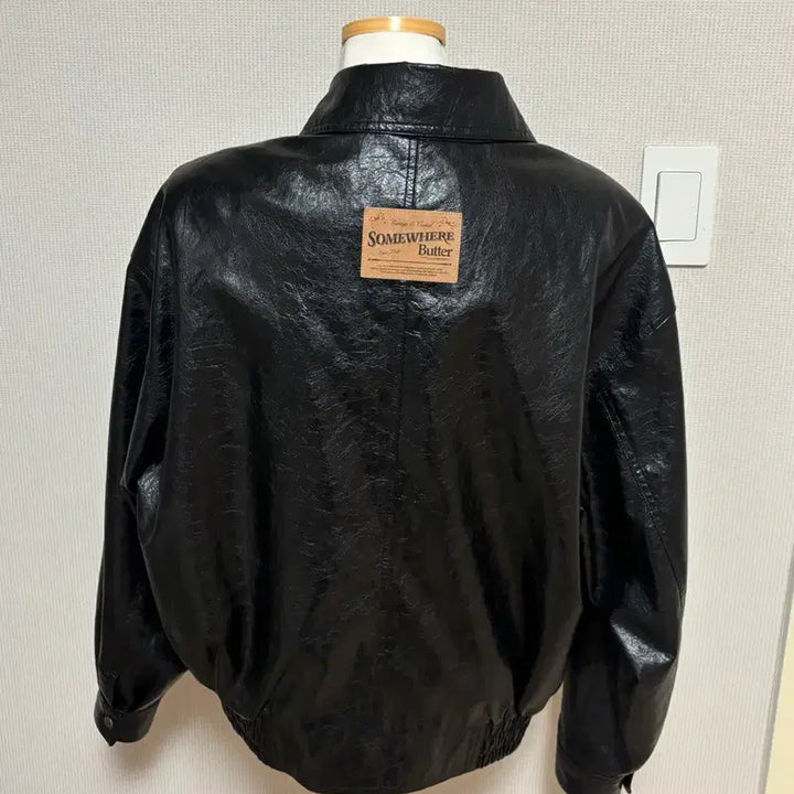 [BUNJANG] Somewherebut Leather Blouson Jacket / 썸웨어버터 레더 블루종 자켓 팝니다