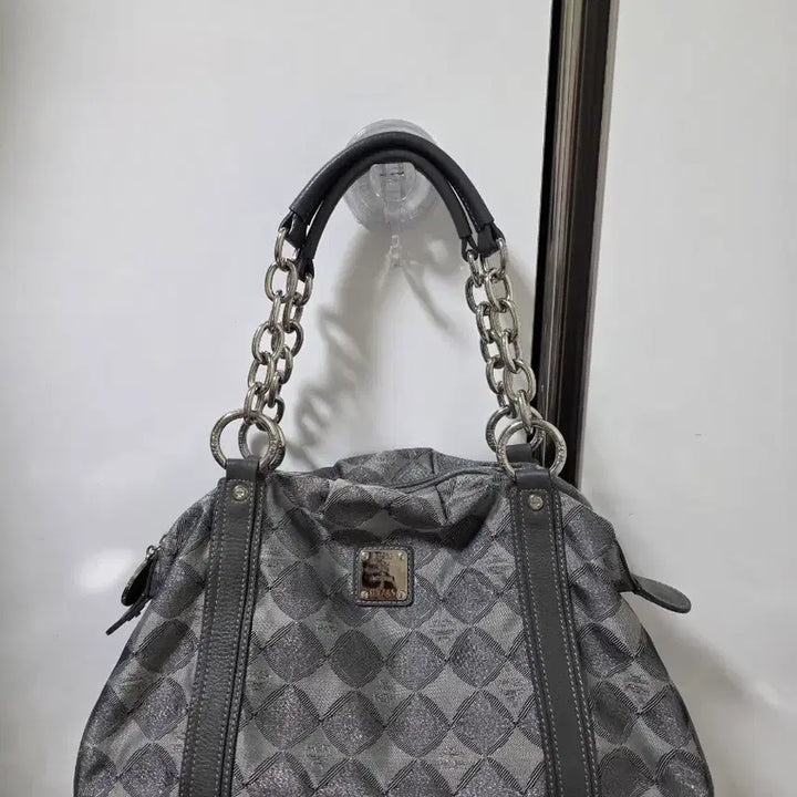 [SOLD OUT] MCM 체인 숄더백 가방 패턴 은색