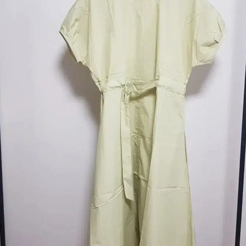 [BUNJANG] Green Belt Long Dress / 연그린 벨트 원피스 새상품