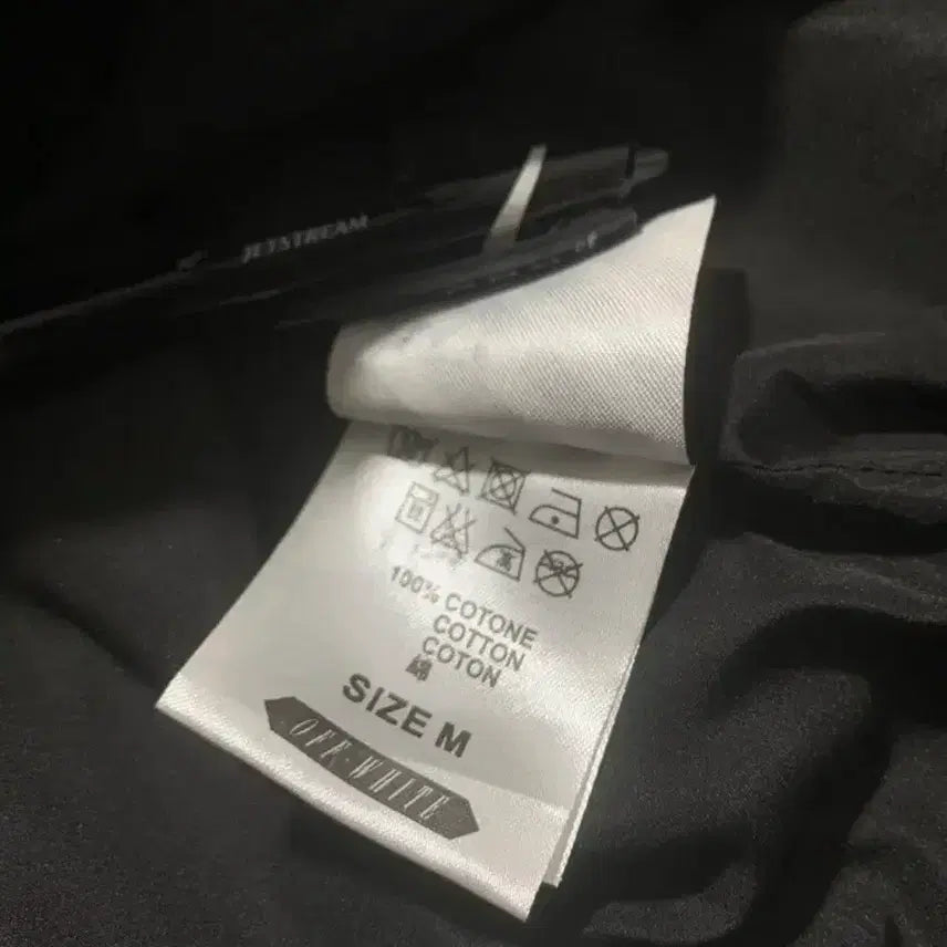 [BUNJANG] Off-White Black Bomber Jacket / 오프화이트 블랙 블루칼라 봄버 자켓