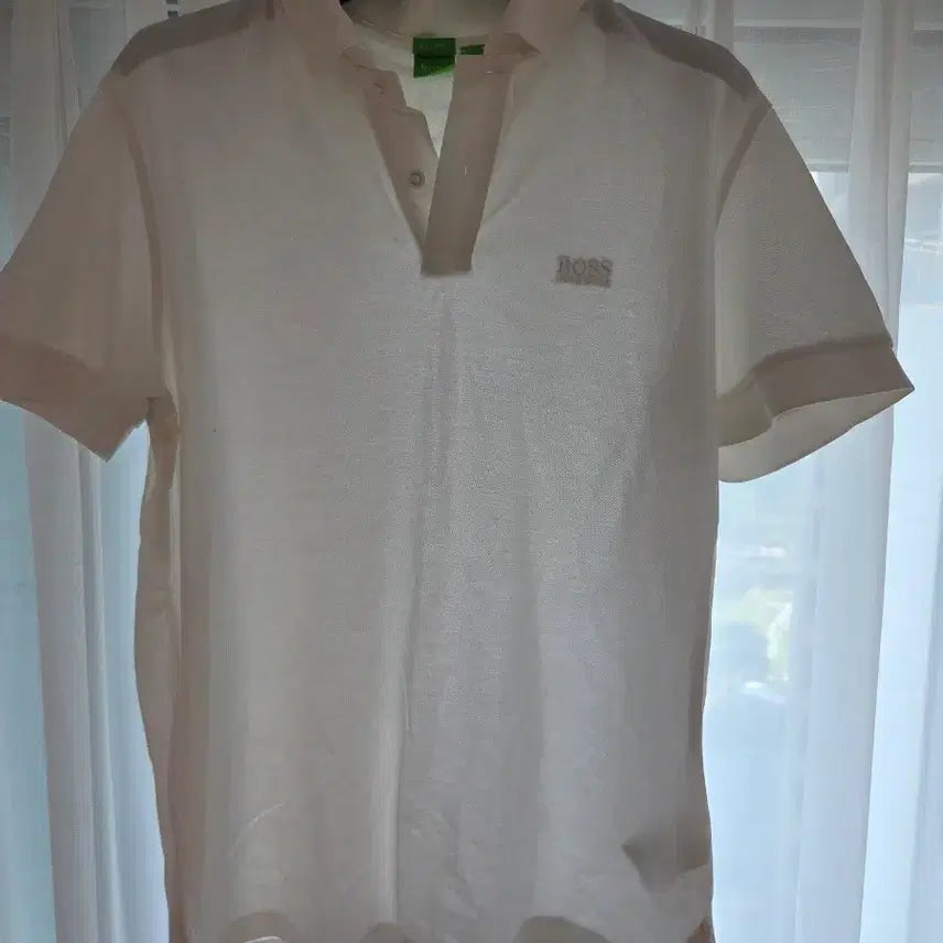[BUNJANG] BOSS White Short Sleeve Polo Shirt L / 보스 화이트 반팔 카라 티셔츠 카라티 L 팝니다