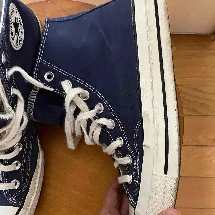 [BUNJANG] Converse Chuck Taylor High Navy Sneakers / 컨버스 척테일러 하이 네이비컬러