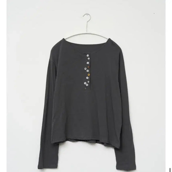 [BUNJANG] HiFiPUNK Kou Button Top Charcoal / 하이파이펑크 코우 버튼 탑 차콜