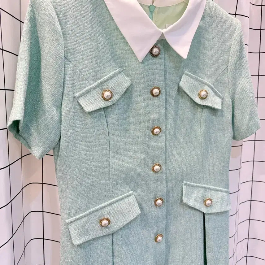 [BUNJANG] DINT Tweed Long Dress / 딘트 트위드원피스 L