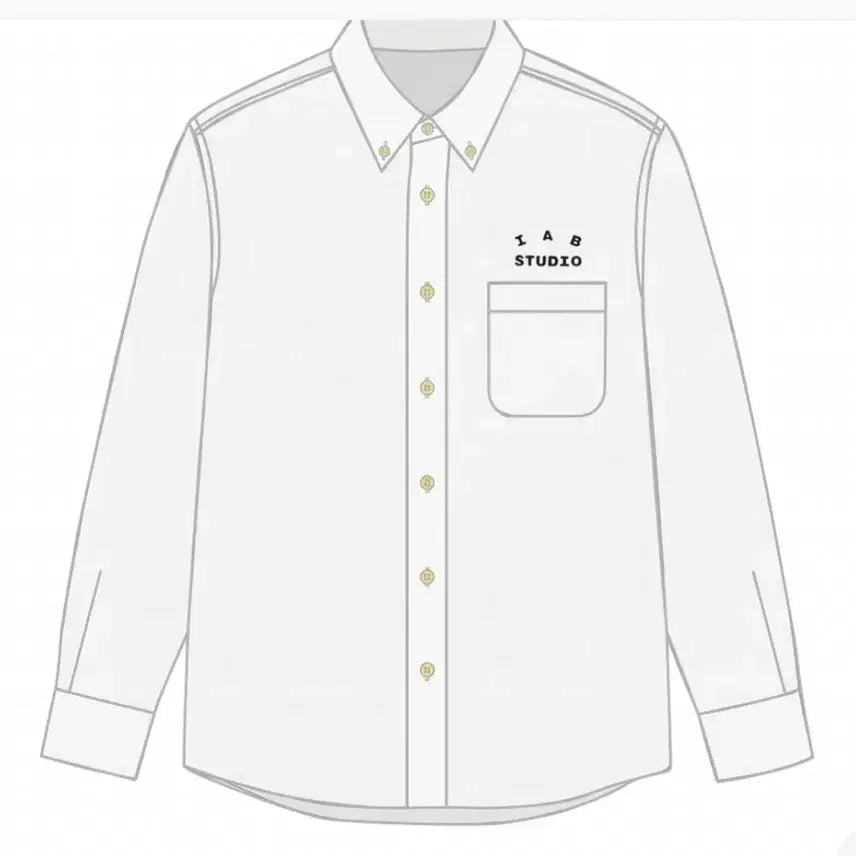 [BUNJANG] Iab Studio Iab Shirt White L (Sealed) / 아이앱 스튜디오 아이앱 셔츠 화이트 L (미개봉)