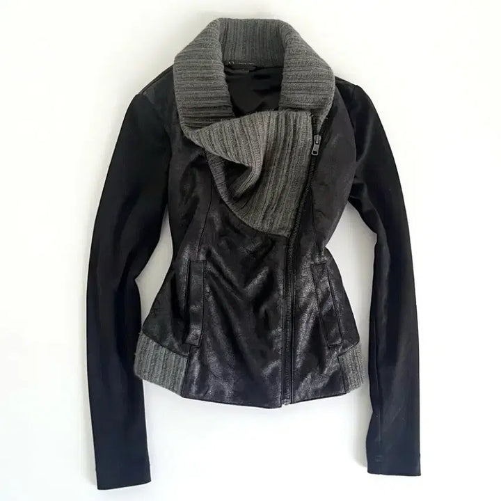 [BUNJANG] A/X Drape High Neck Zip-up Top / A/X 드레이프 하이넥 집업
