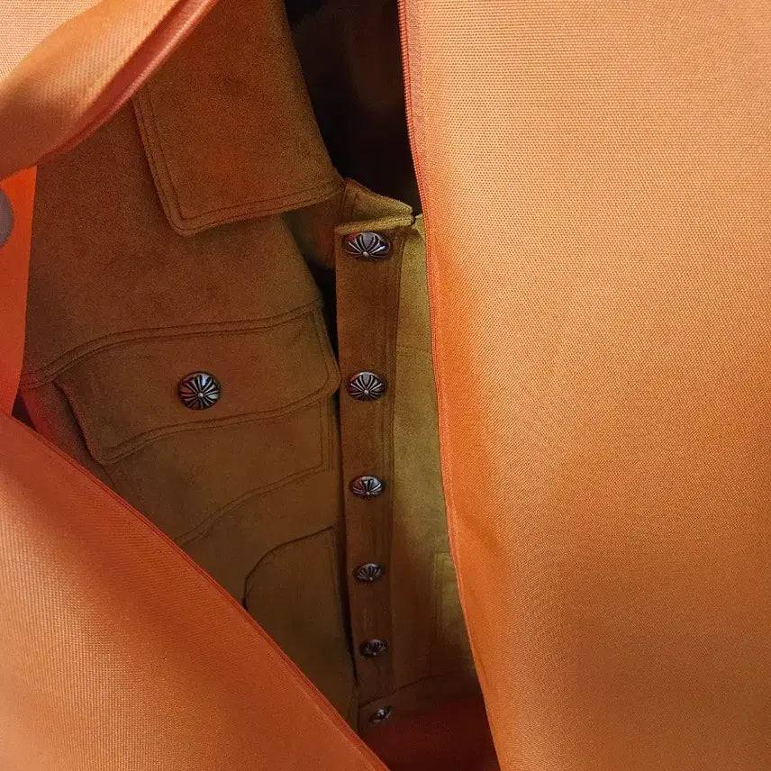 [BUNJANG] Rapinato Suede Trucker Jacket Yellow / 라피나토 스웨이드 트러커 자켓 옐로우