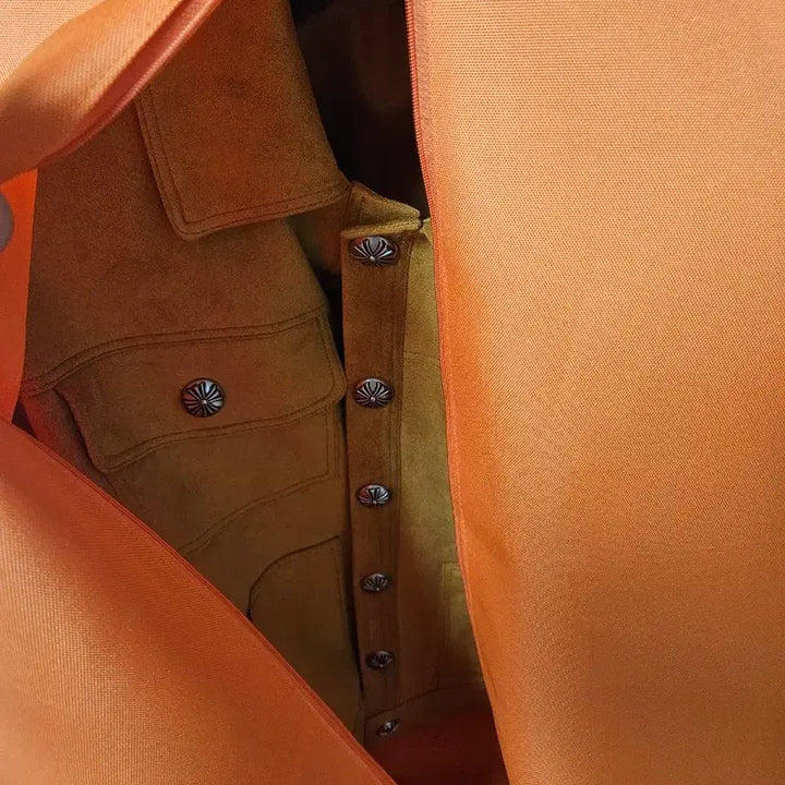 [BUNJANG] Rapinato Suede Trucker Jacket Yellow / 라피나토 스웨이드 트러커 자켓 옐로우