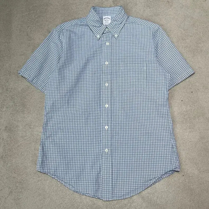 [BUNJANG] Brooks Brothers Checkered Half Shirt / 브룩스브라더스 체크 하프셔츠 s10868