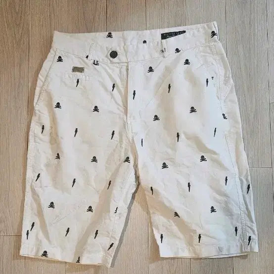 [BUNJANG] Philipp Plein White Patterned Shorts / 필립플레인 화이트 패턴반바지 30~31
