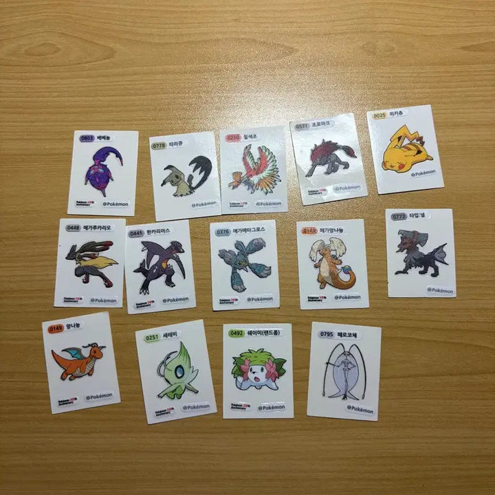 [BUNJANG] Pokemon 30th Anniversary Sticker / 포켓몬 30주년 기념 띠부씰