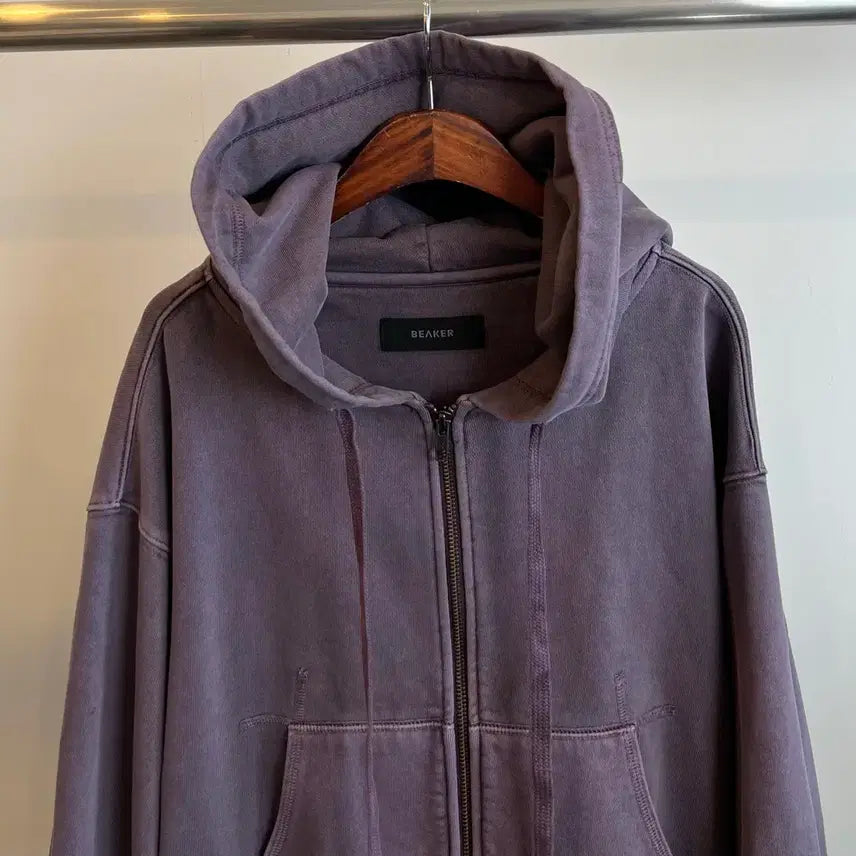 [BUNJANG] Beaker Crop Hoodie Zip-up / 비이커 크롭 후드 집업(정품)2025