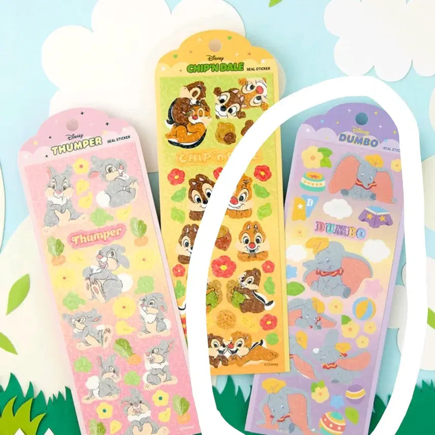 [BUNJANG] Disney Dumbo Transparent Keyring + Sticker / 디즈니 투명 덤보 키링+ 스티커