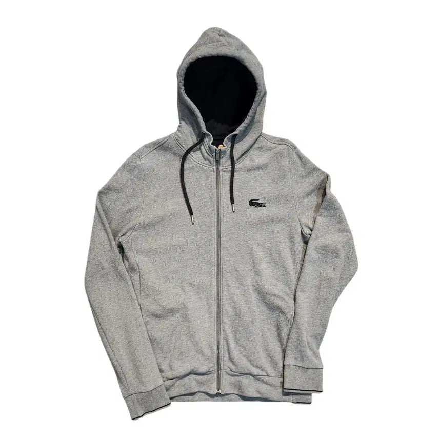 [BUNJANG] Lacoste Gray Hooded Zip-up / 라코스테 그레이 후드집업