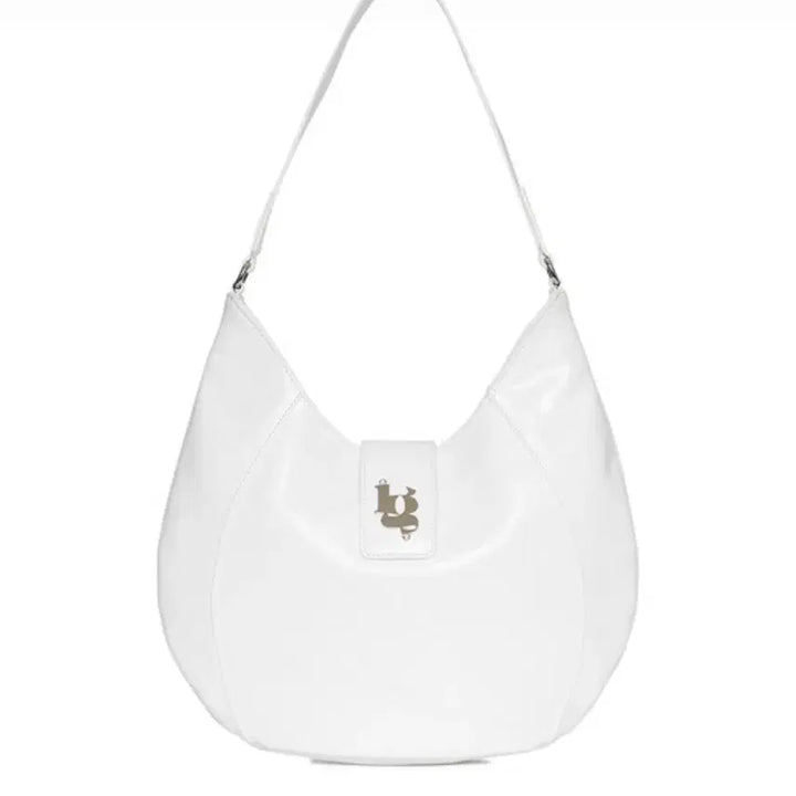 [BUNJANG] Illygo Line Hobo Bag - White / 일리고 라인 호보백 화이트