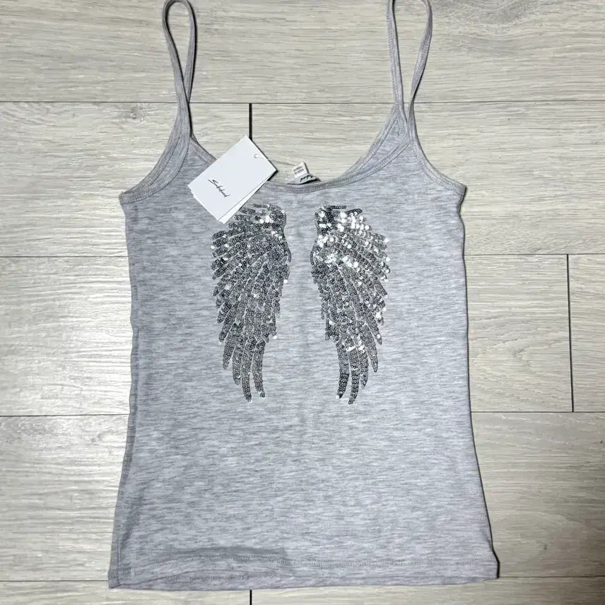 [SOLD OUT] [새상품, m] 섭듀드 엔젤 스팽글 나시
