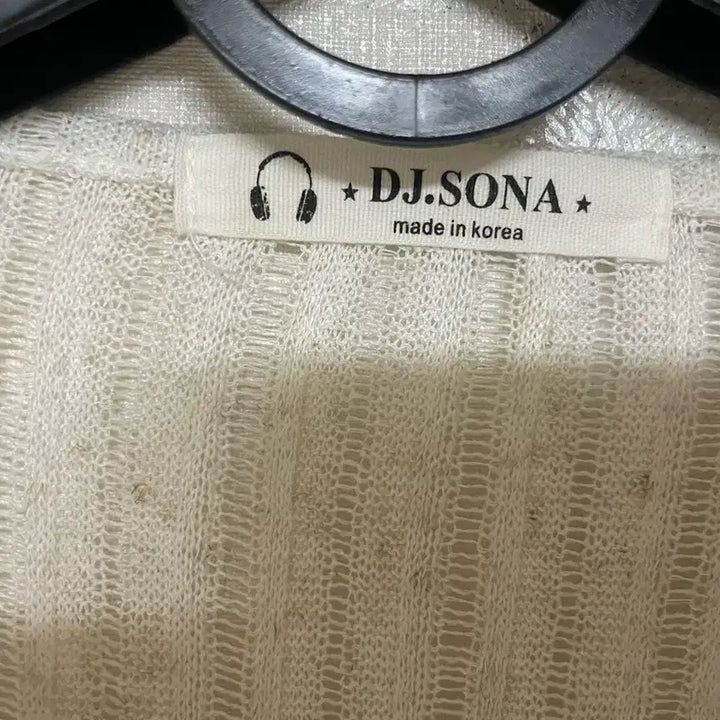 [BUNJANG] DJ.SONA Ivory See-Through Cardigan / DJ.SONA 시스루 가디건